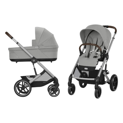 Коляска 2 в 1 Cybex Balios S Lux SLV Stone Grey 01